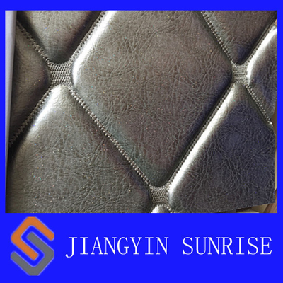 Comfortable PU PVC Synthetic Leather Upholstery Fabric With Waterproof Film