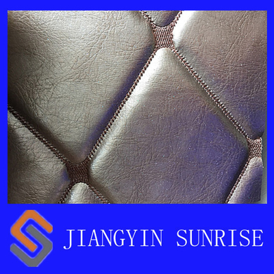 Comfortable PU PVC Synthetic Leather Upholstery Fabric With Waterproof Film
